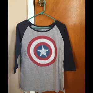 EUC! Adult size Captain America top